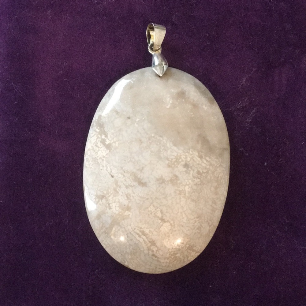 Stone Pendant with Silver Bale